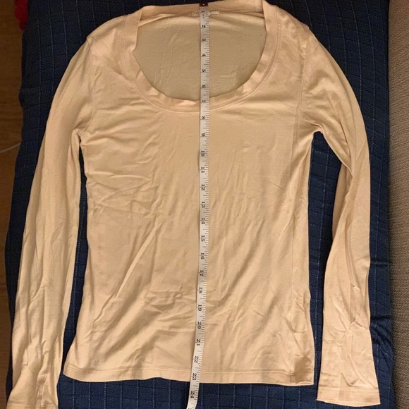 ❤️🆓ZA Cream Scoop Neck Longer Sleeves & Length S - Picture 5 of 16